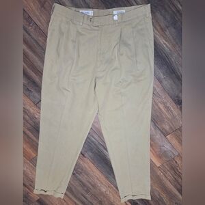 Pleated And Cuffed Chinos